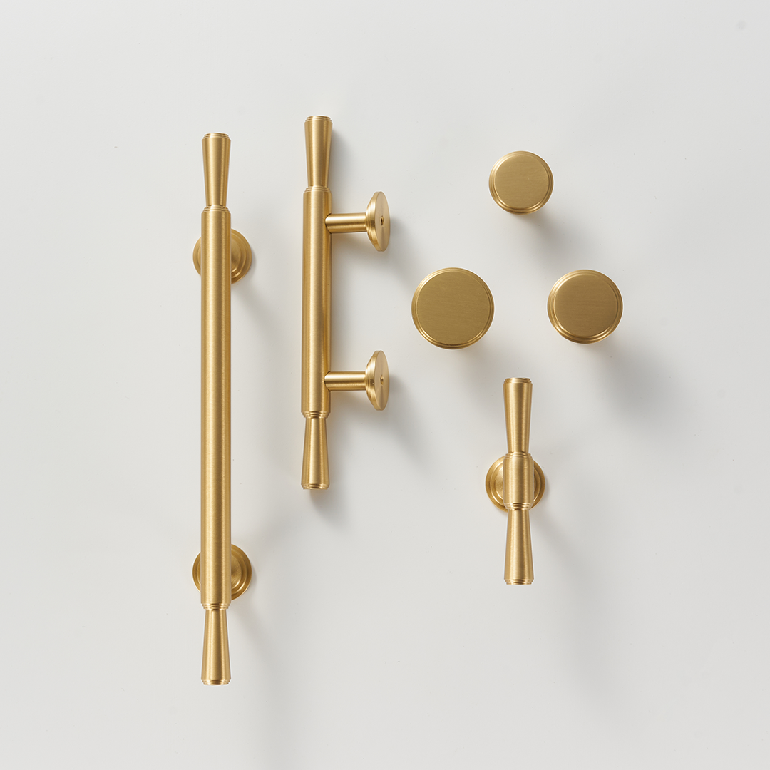 Soleil Solid Brass Handle | Satin Brass XS - XXXL