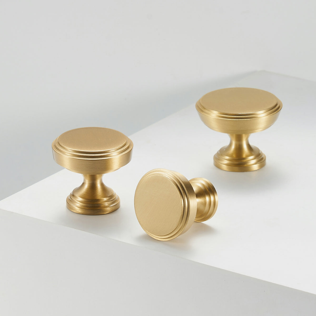 Soleil Solid Brass Knob | Satin Brass