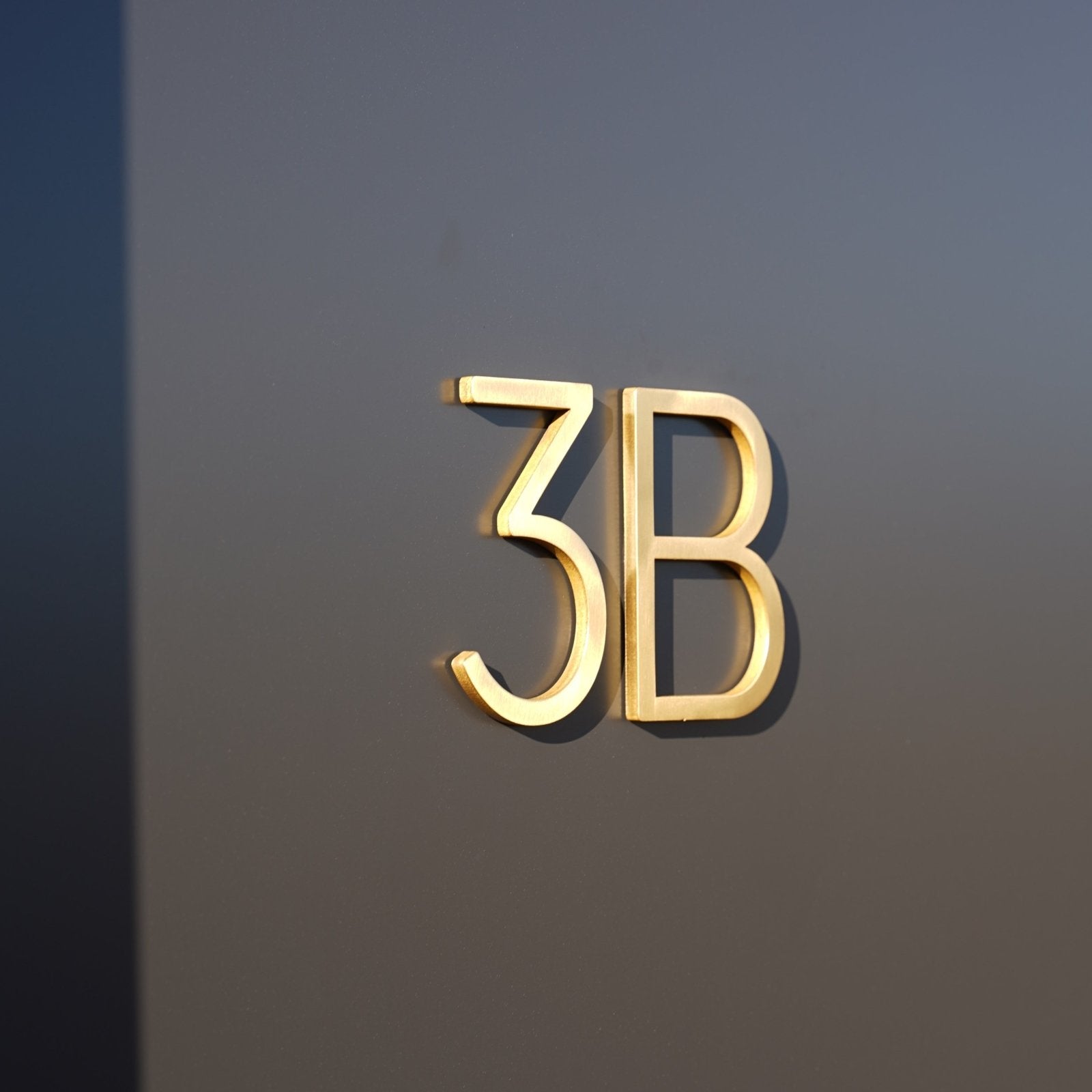 Float Lettering Smooth Solid Brass Floating Lettering | Gold 10cm - 20cm - Passio Interiors