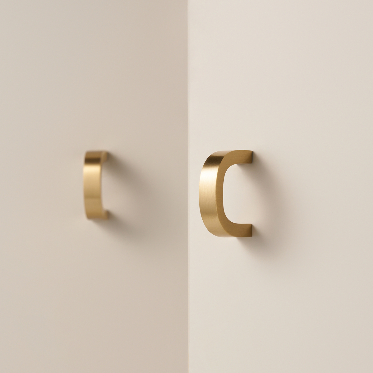 Sora Solid Brass Handle | Satin Brass