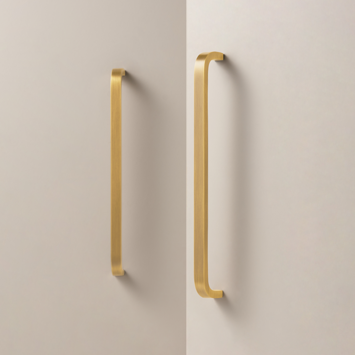 Sora Solid Brass Handle | Satin Brass