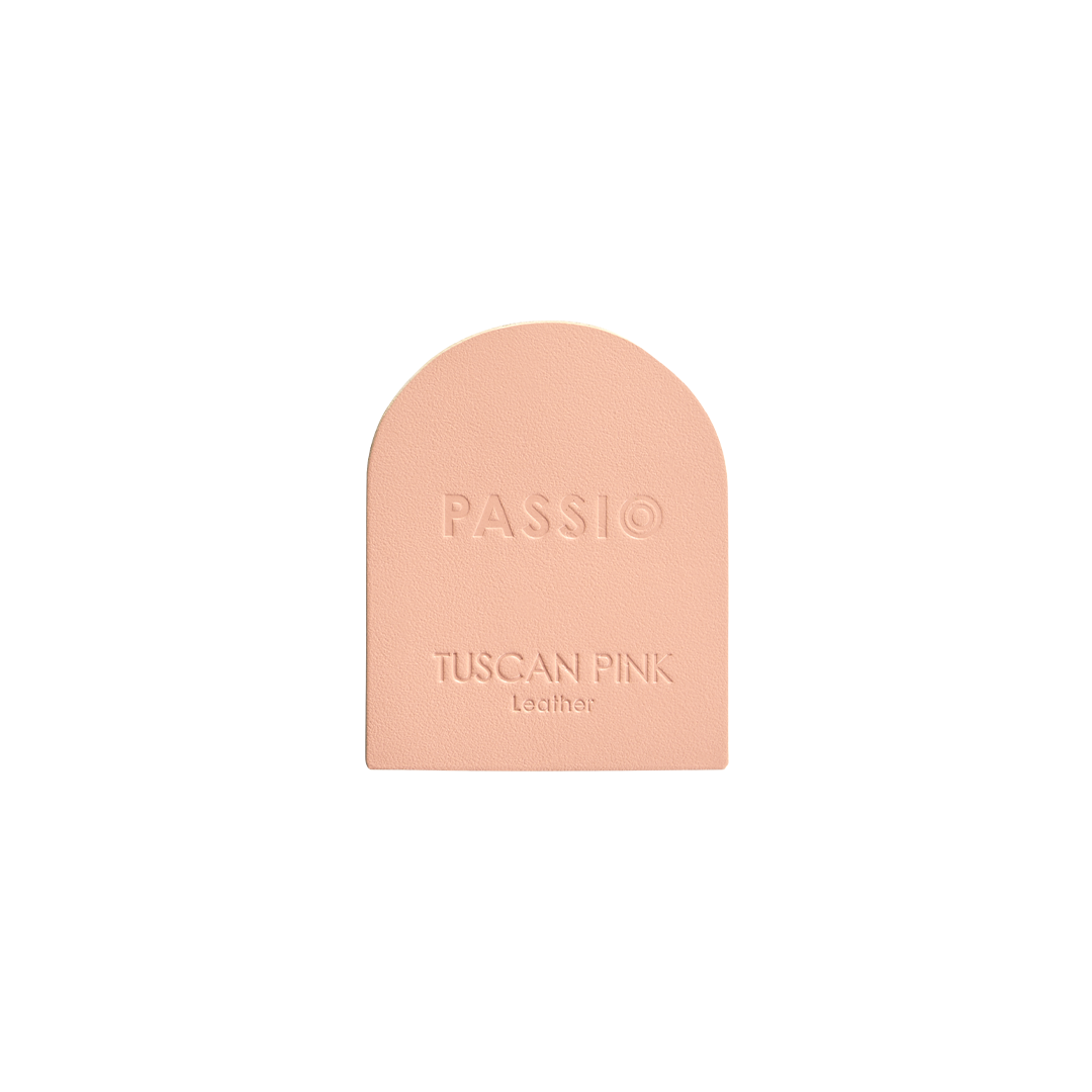 Leather Sample Disc | Tuscan Pink