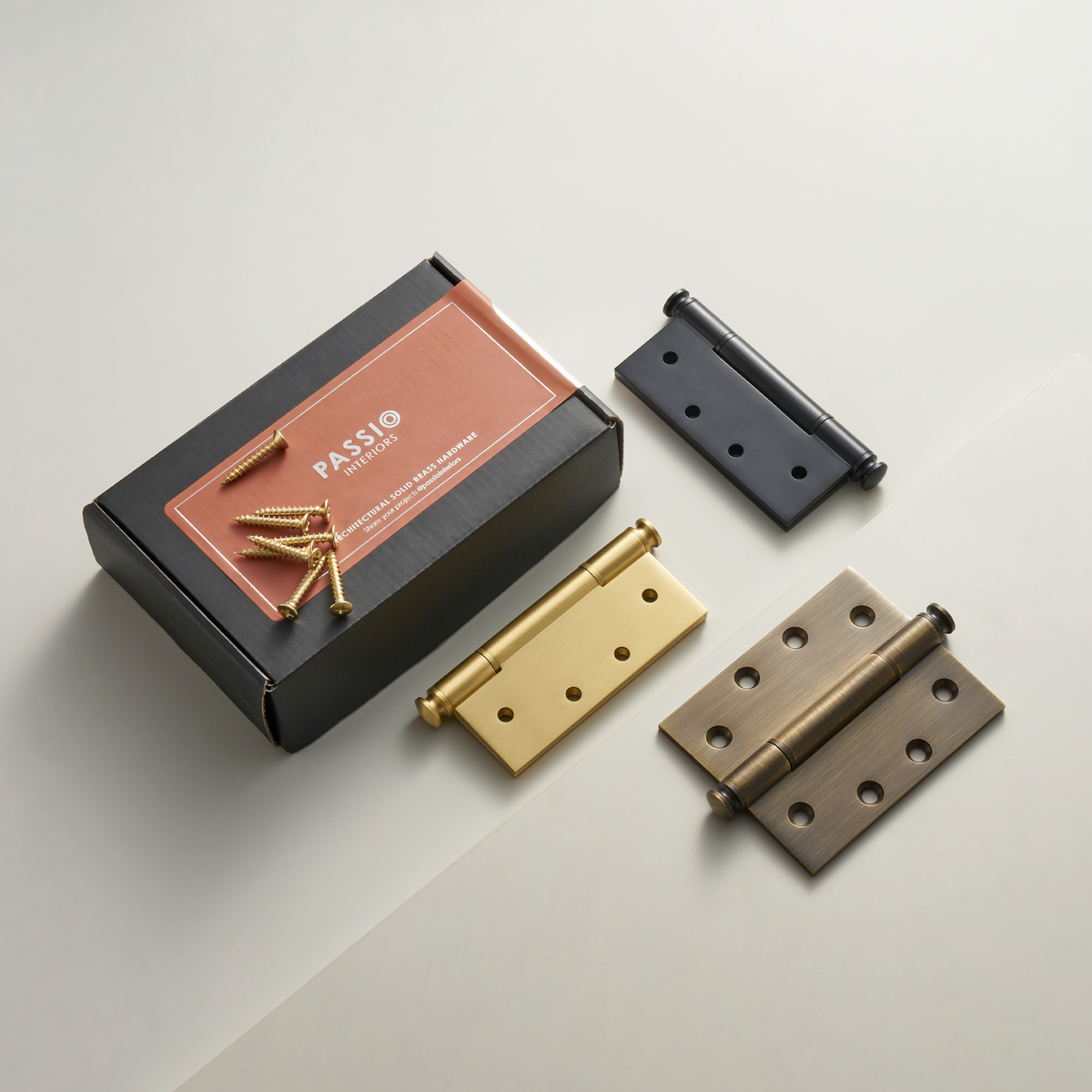 Solid Brass Hinge II | Bronze