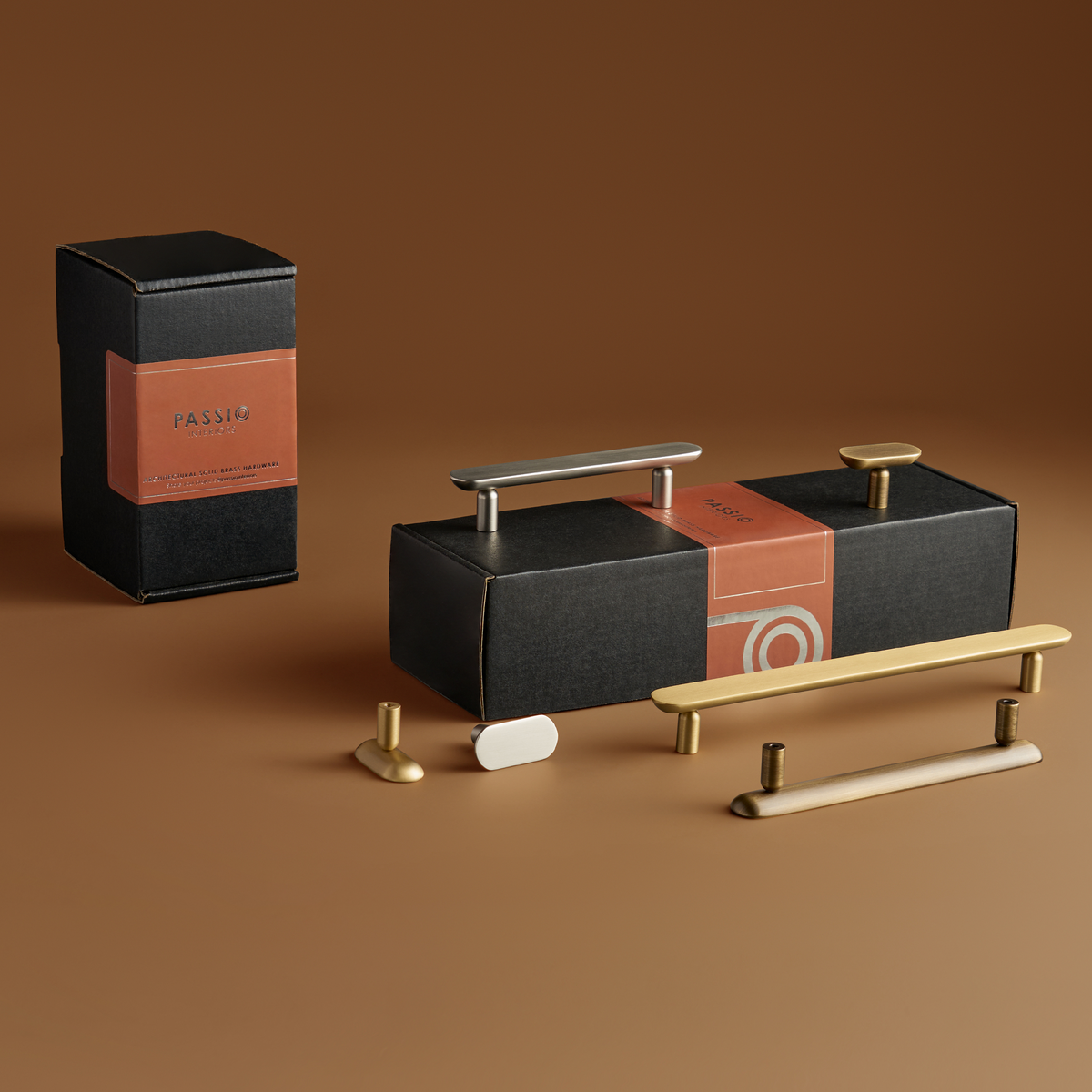 Vela Solid Brass Handle | Satin Nickel