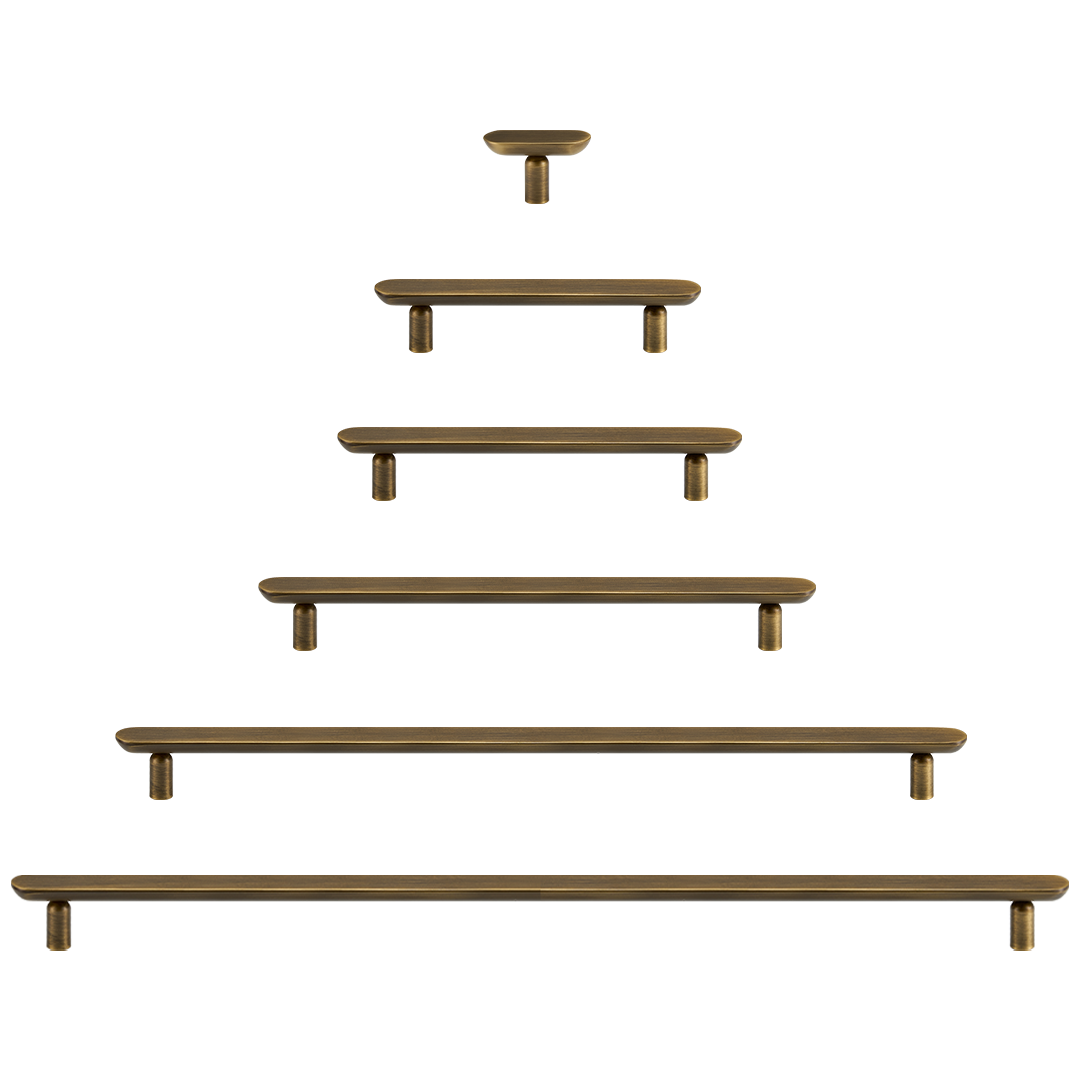 Vela Solid Brass Handle | Bronze