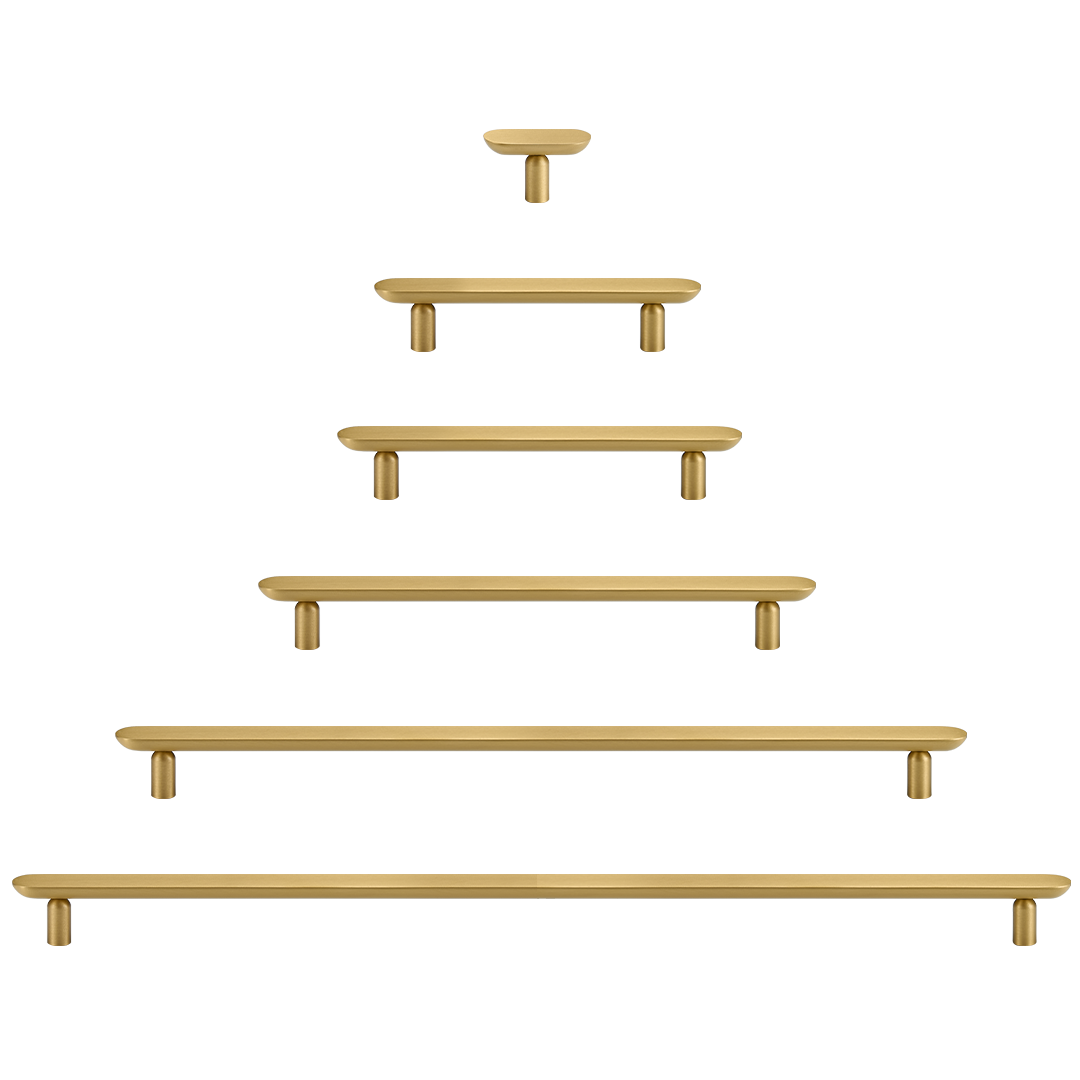 Vela Solid Brass Handle | Gold