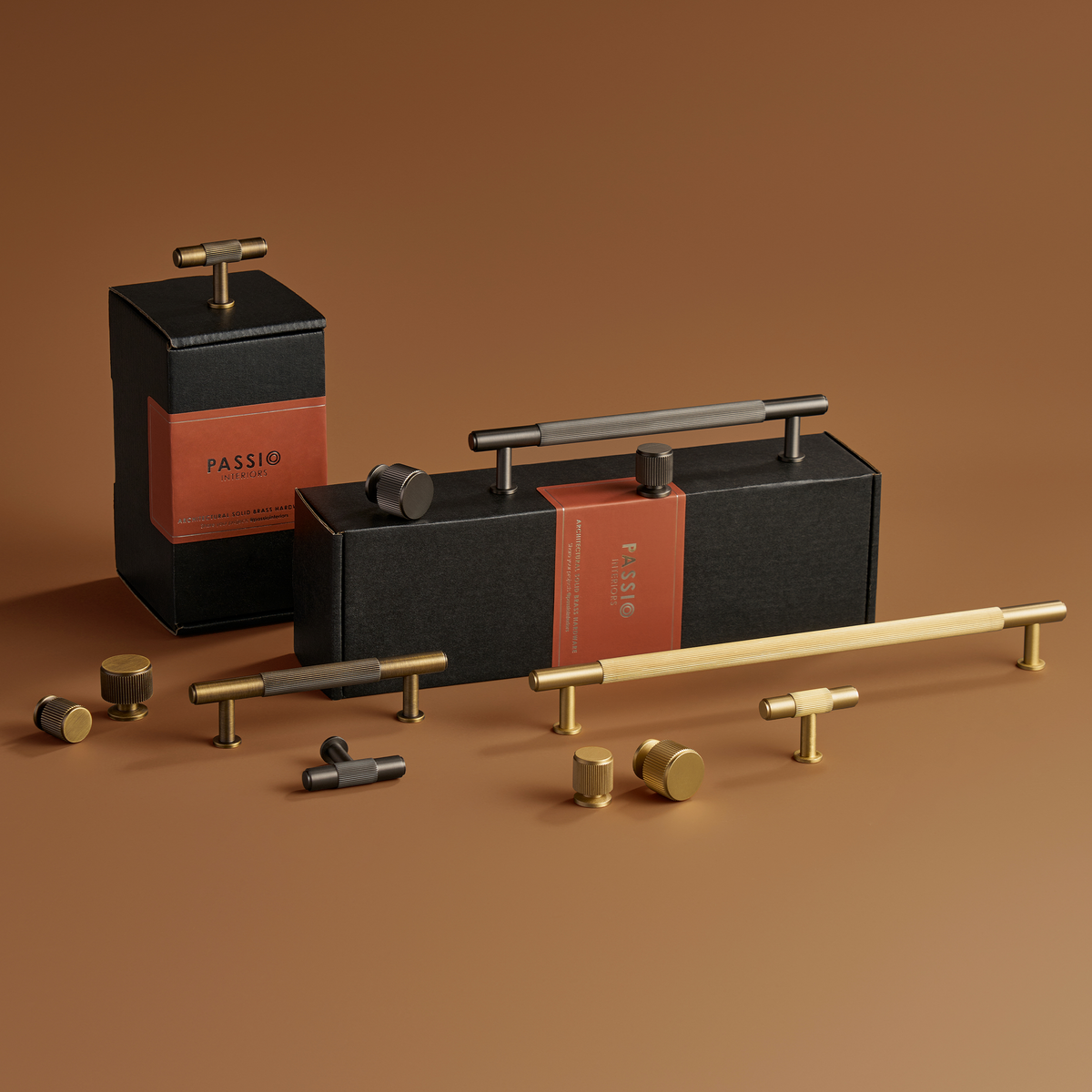 Vexel Solid Brass Handle | Bronze