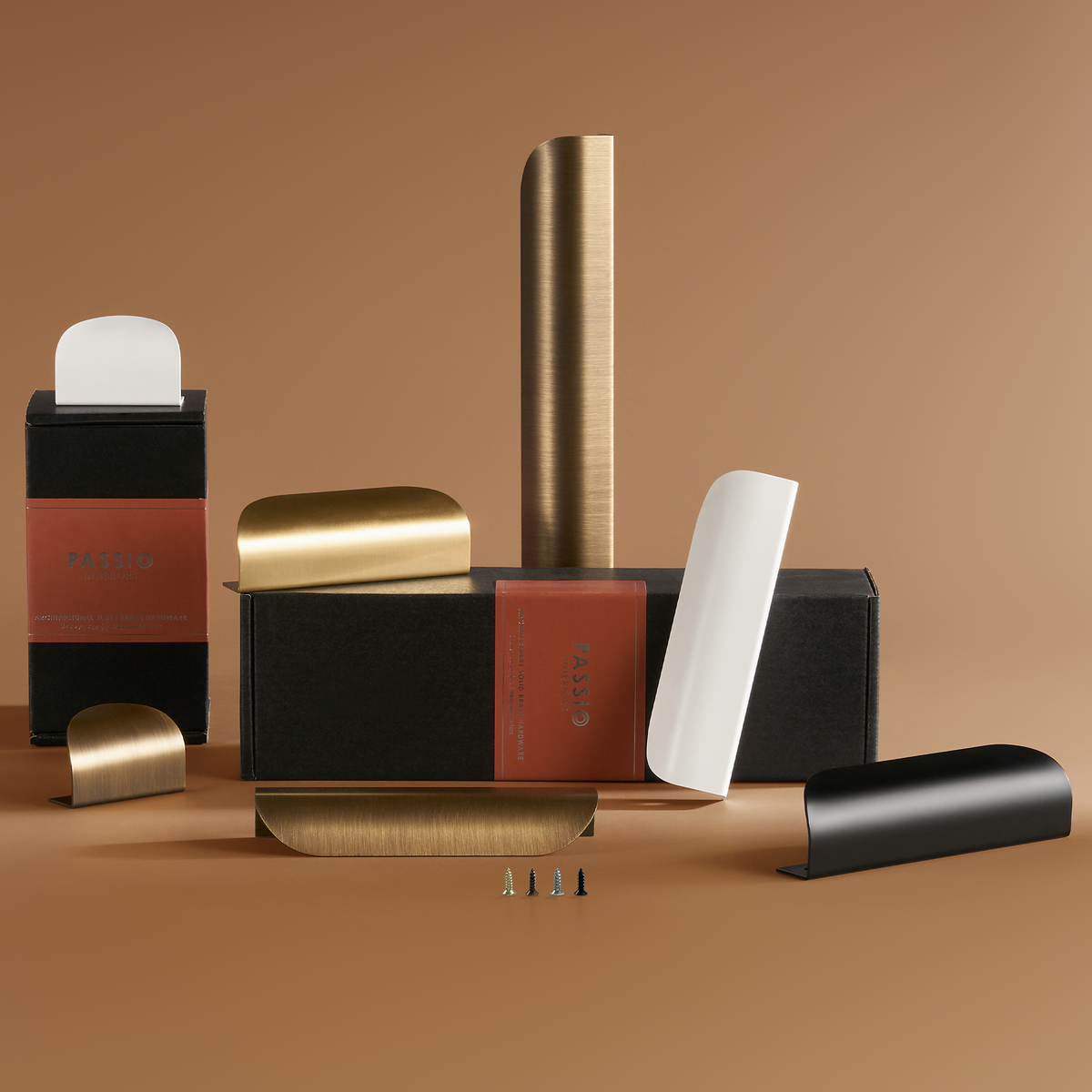 Wade Solid Brass Lip Pull | Black