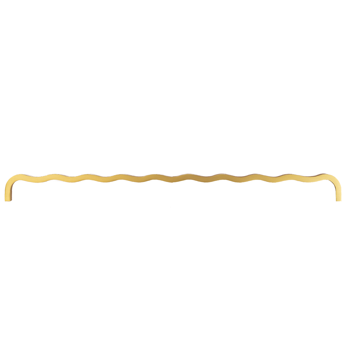Wavey Solid Brass Handle | Satin Brass S - L