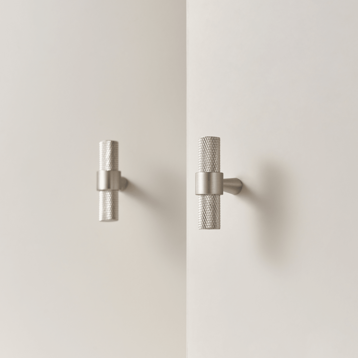 Bevan Solid Brass Handle | Satin Nickel - Passio Interiors