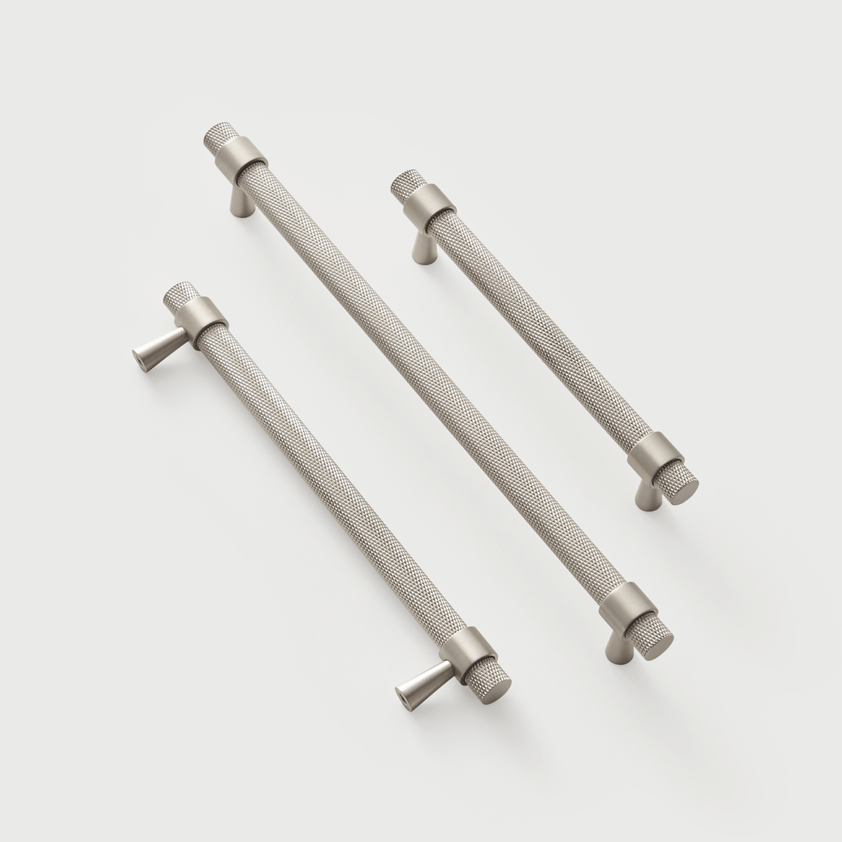 Bevan Solid Brass Handle | Satin Nickel - Passio Interiors