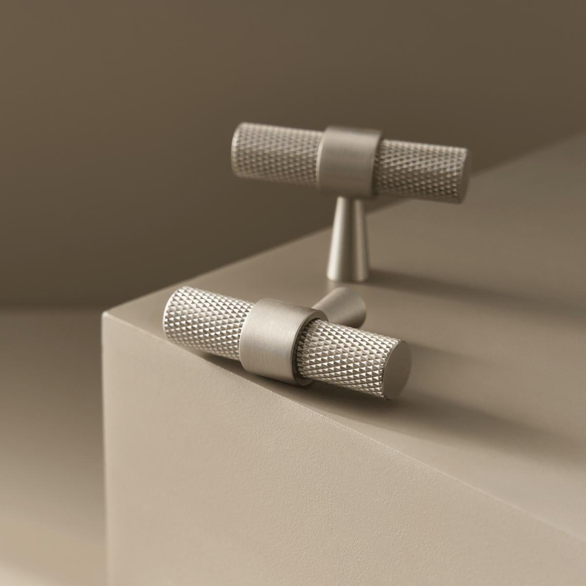 Bevan Solid Brass Handle | Satin Nickel - Passio Interiors