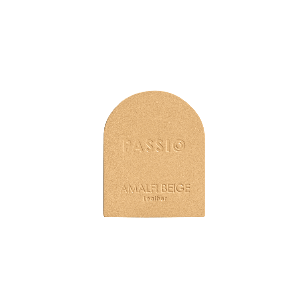 Leather Sample Disc | Amalfi Beige - Passio Interiors