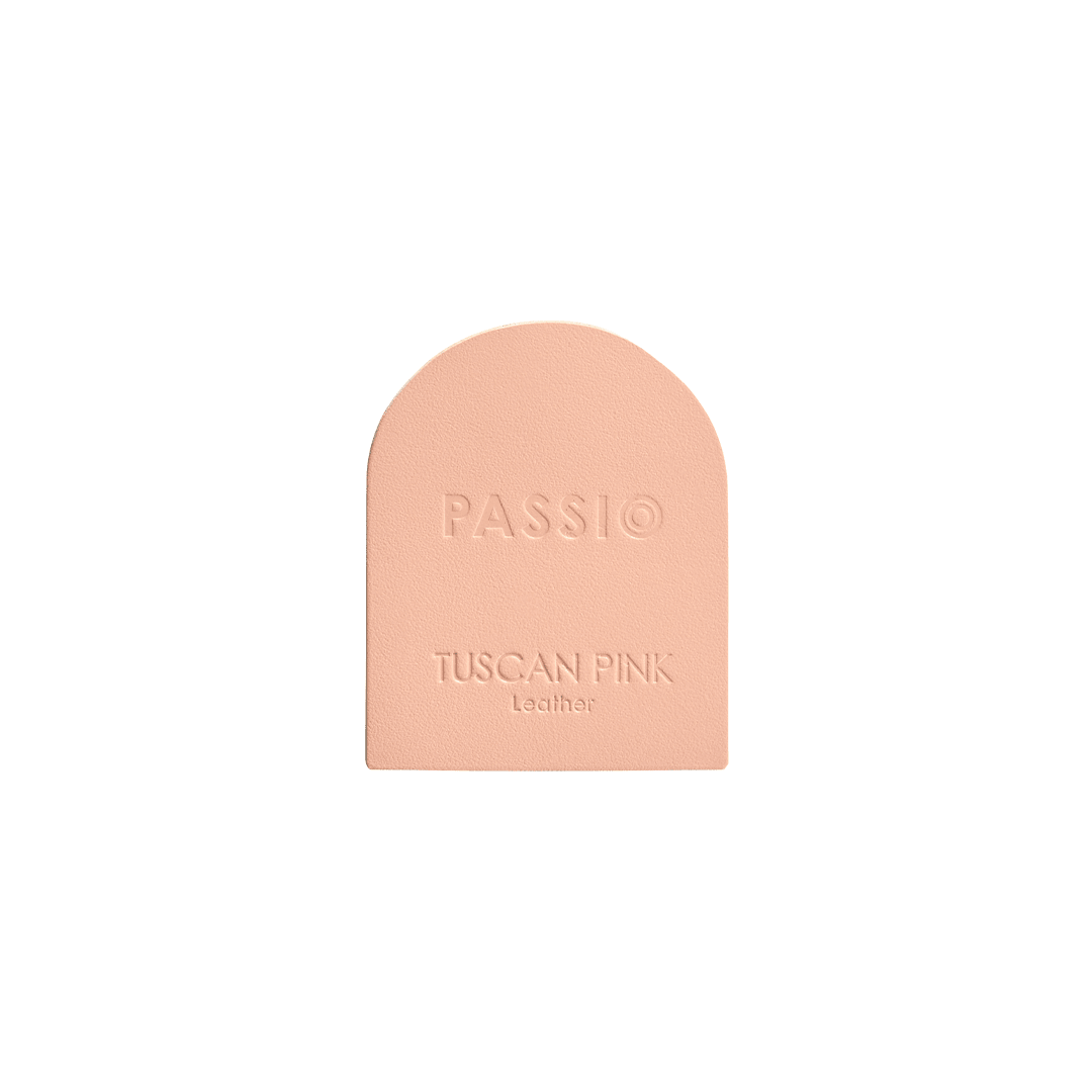 Leather Sample Disc | Tuscan Pink - Passio Interiors