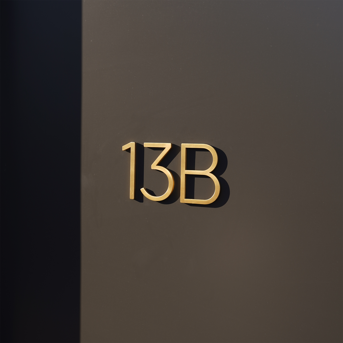 Smooth Solid Brass Floating Lettering | Gold 10cm - 20cm