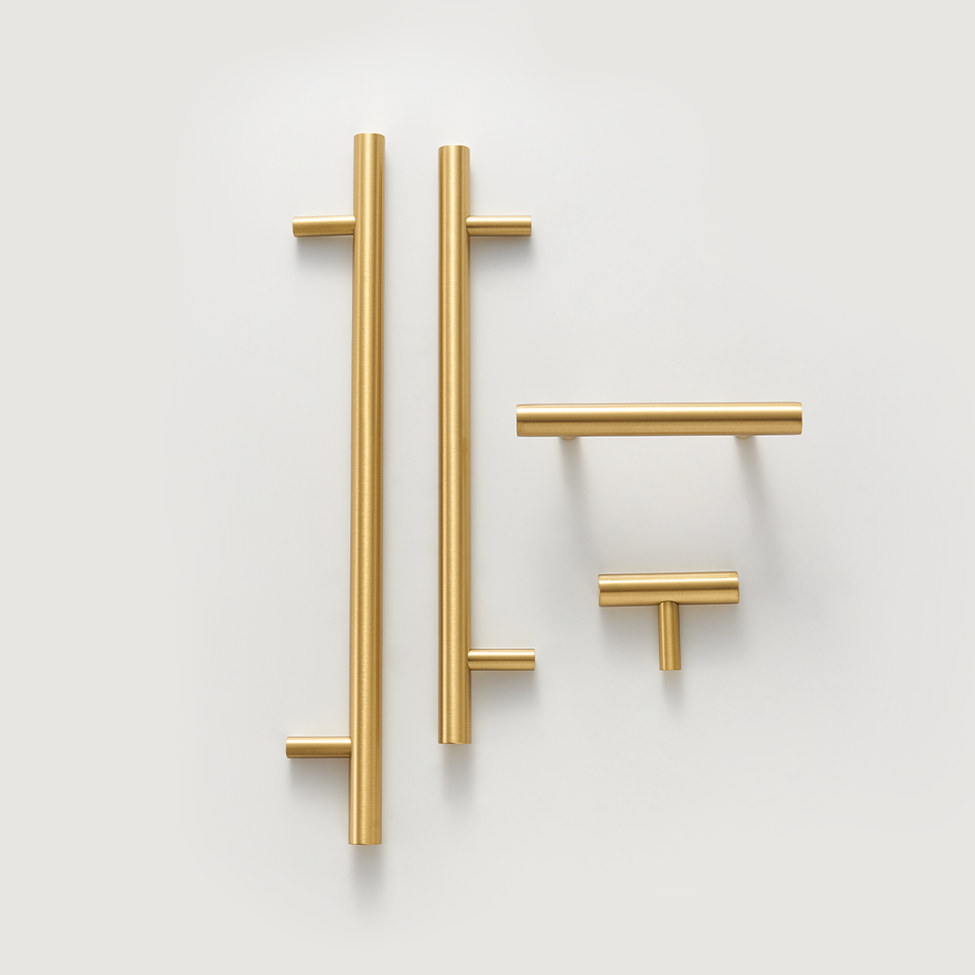 Nova Solid Brass Handle | Satin Brass XS - XL