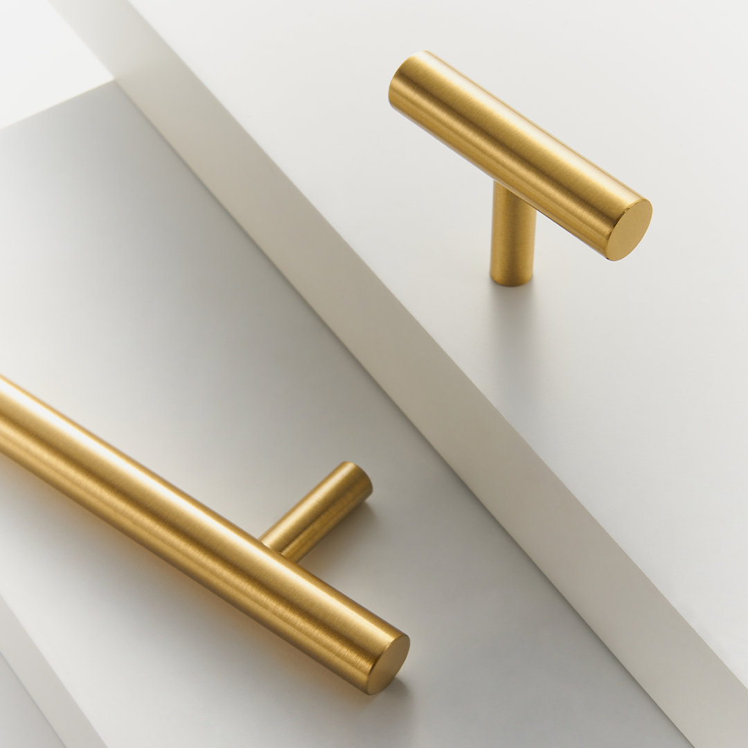 Nova Solid Brass Handle | Satin Brass XS - XL