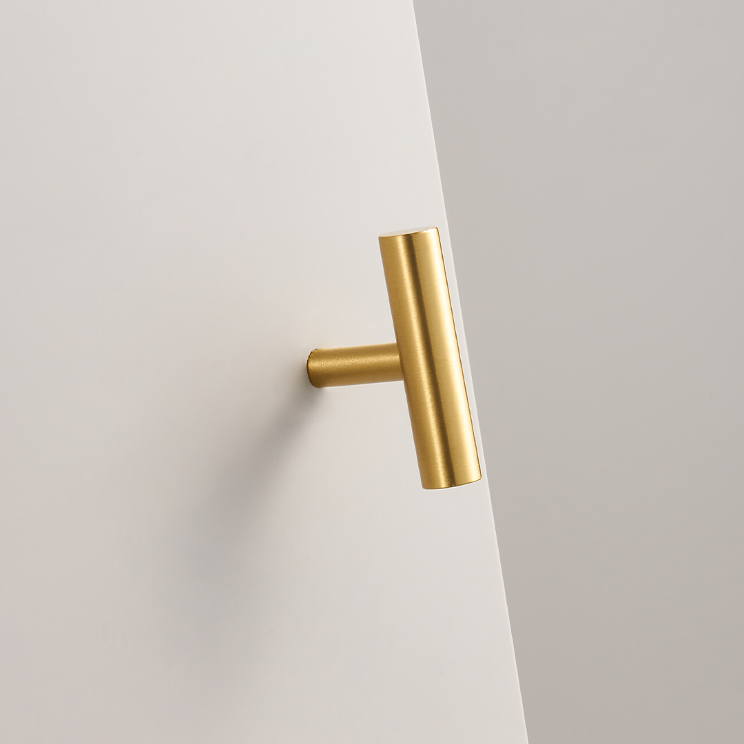 Nova Solid Brass Handle | Satin Brass XS - XL