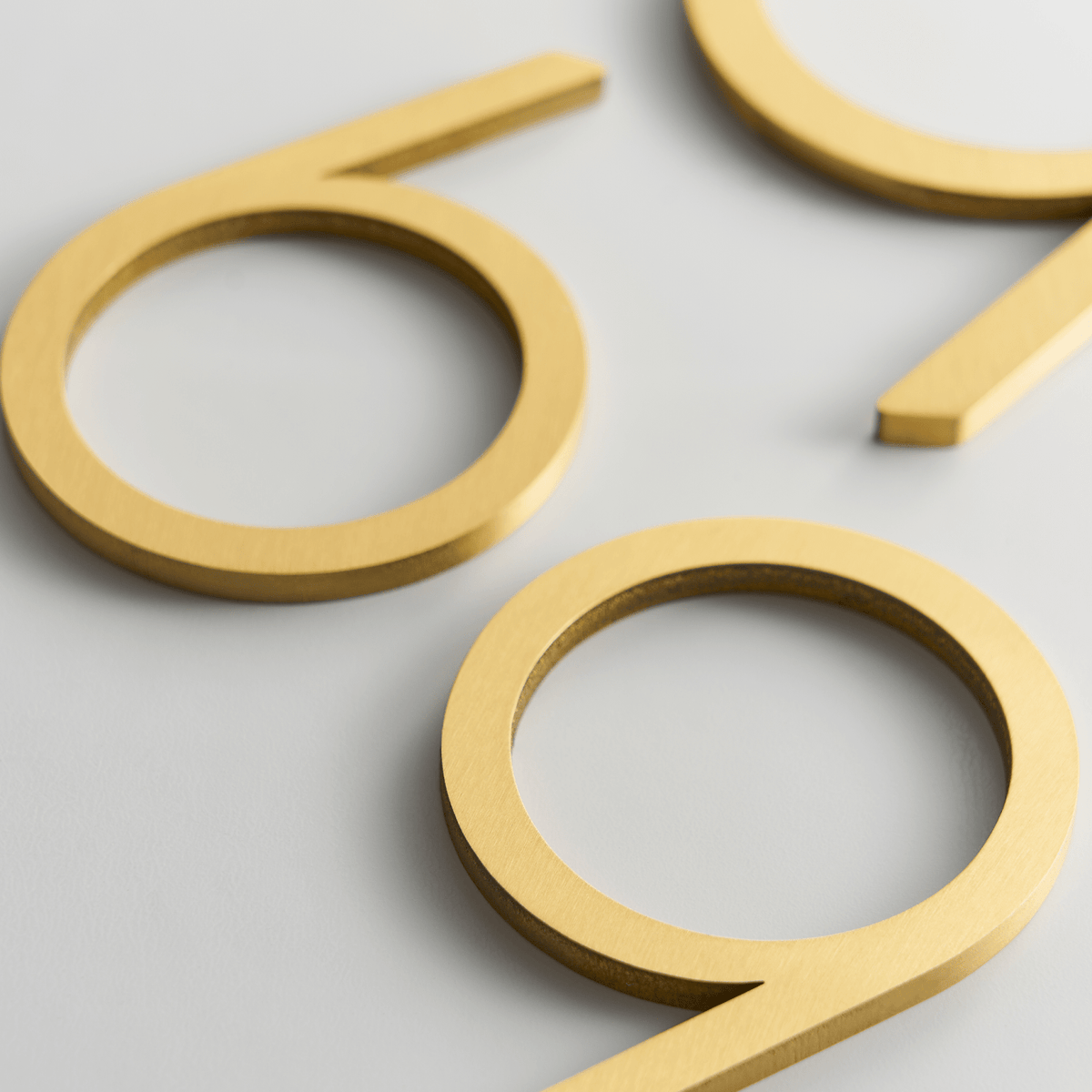 Float In Lettering Smooth Solid Brass Floating Lettering | Gold 10cm - 20cm - Passio Interiors