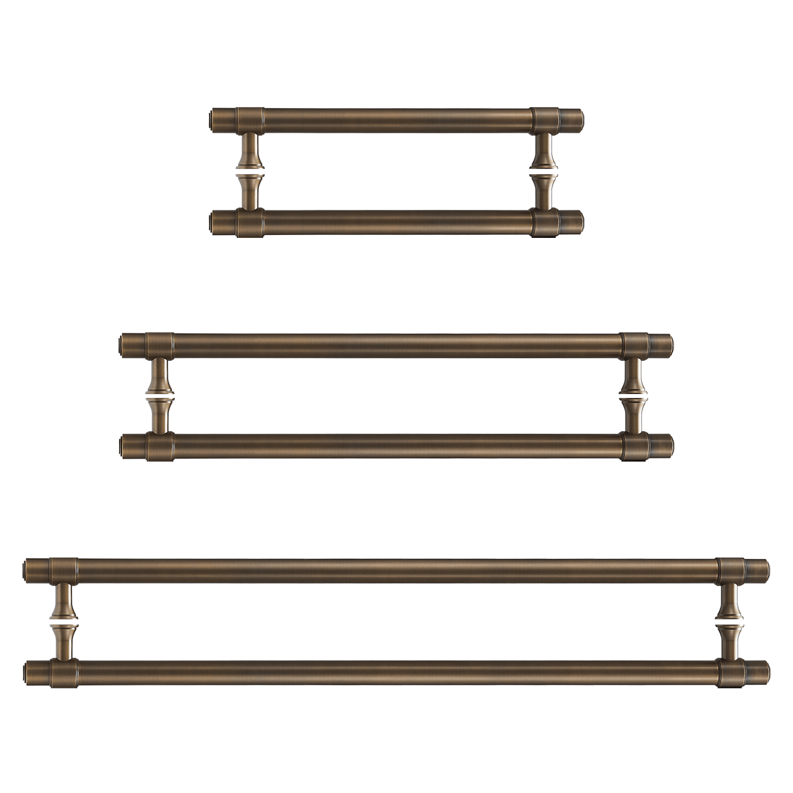 Orson Double-Sided Solid Brass Entry Pull | Bronze - Passio Interiors