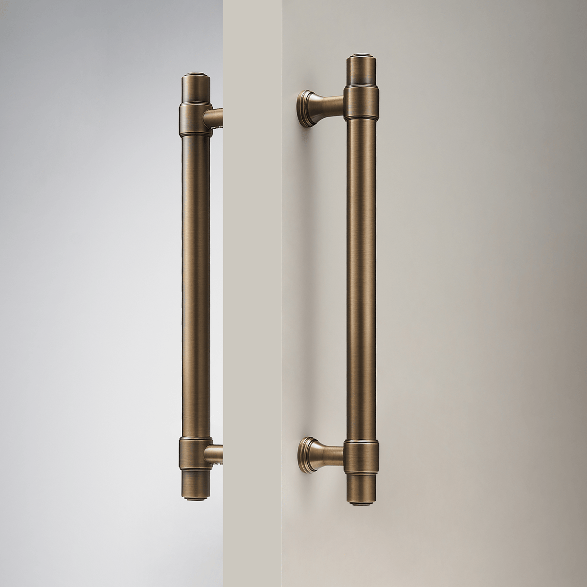 Orson Double-Sided Solid Brass Entry Pull | Bronze - Passio Interiors