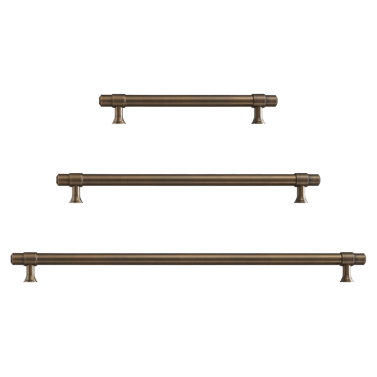 Orson Single-Sided Solid Brass Entry / Appliance Pull | Bronze - Passio Interiors