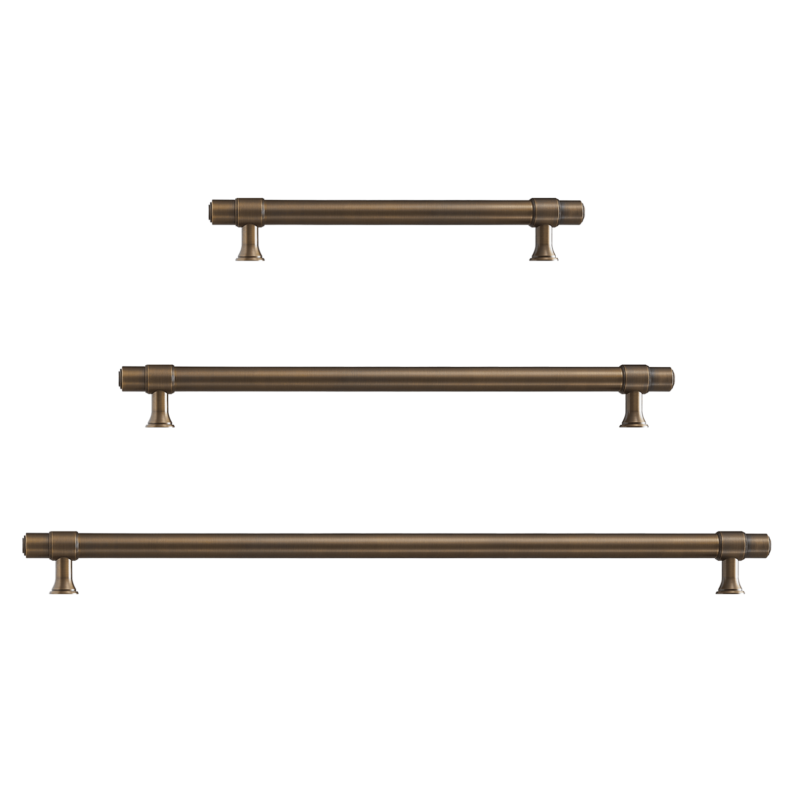 Orson Single-Sided Solid Brass Entry / Appliance Pull | Bronze - Passio Interiors