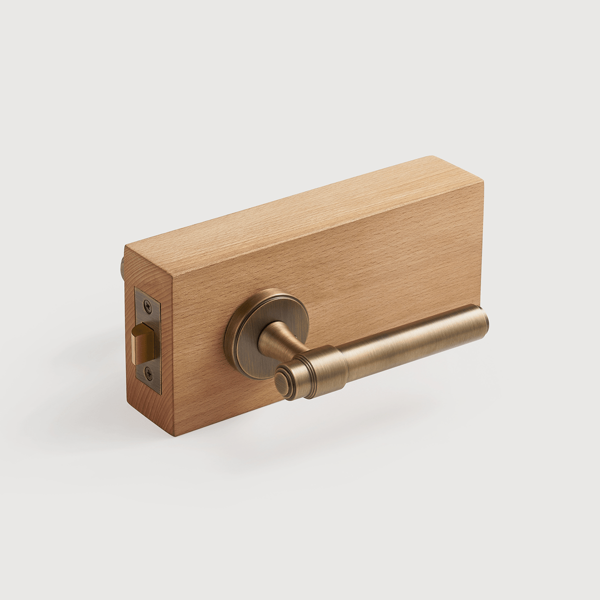 Orson Solid Brass Door Lever | Bronze - Passio Interiors