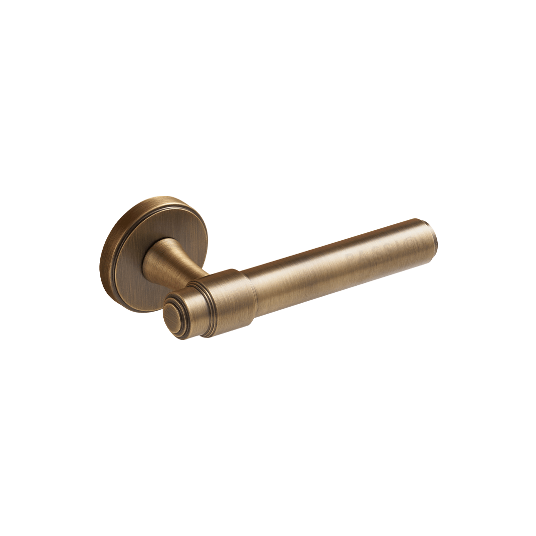 Orson Solid Brass Door Lever | Bronze - Passio Interiors