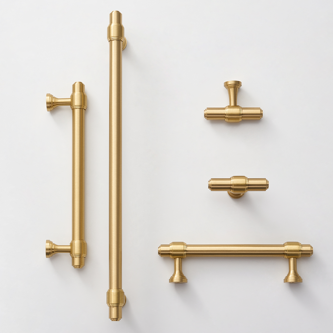 Orson Solid Brass Handle | Satin Brass XS - XXXL