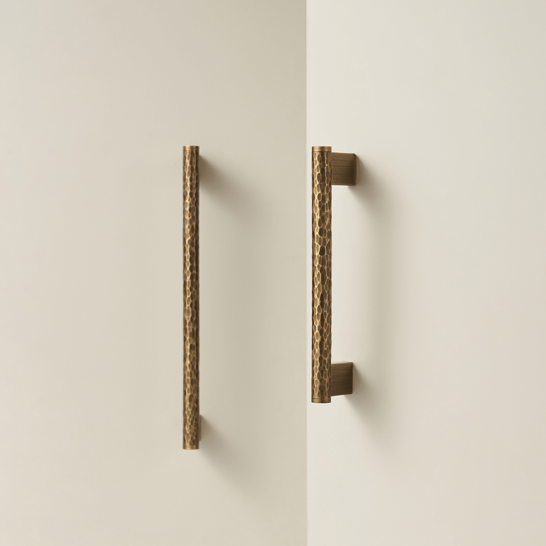 Otto Solid Brass Hammered Handle | Bronze - Passio Interiors