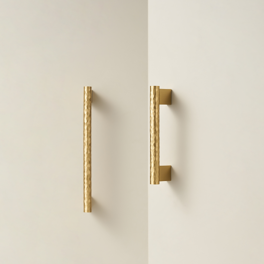 Otto Solid Brass Hammered Handle II | Gold