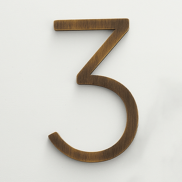 Large Floating Numbers Oversized Smooth Solid Brass Floating Numbers | Bronze 25cm - 40cm ...