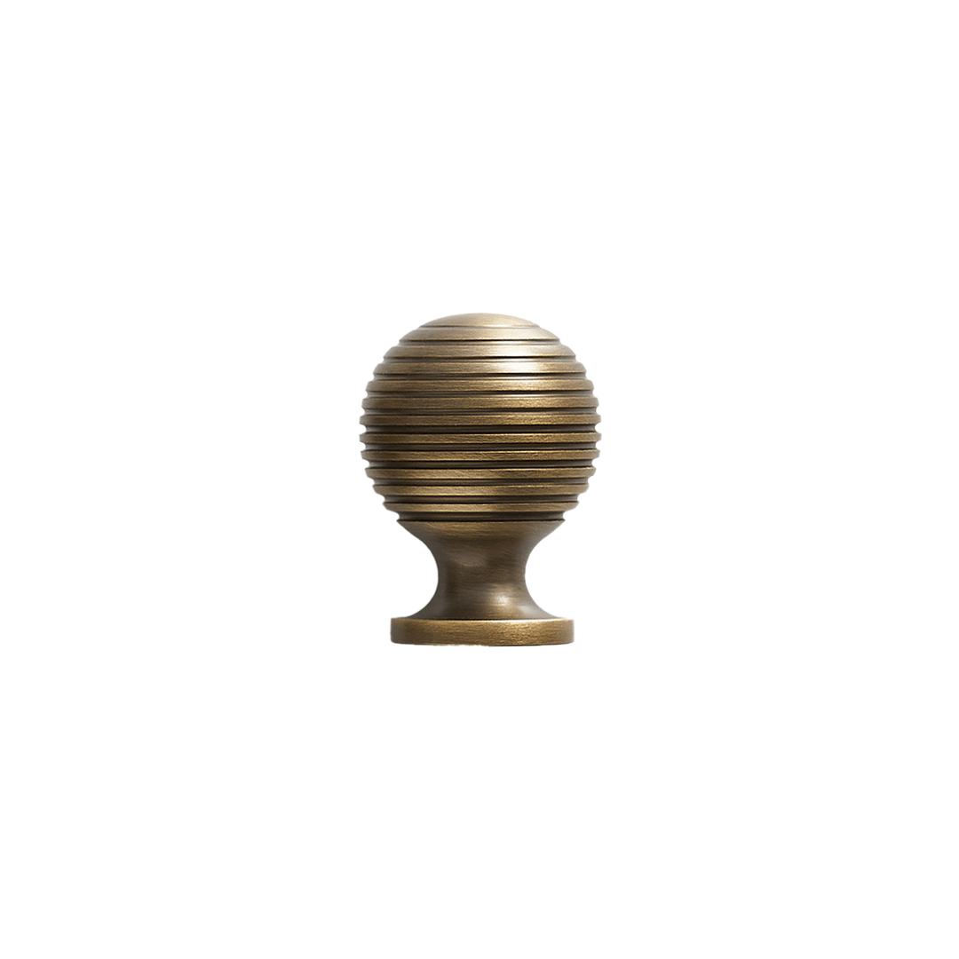 Renzo Solid Brass Knob | Bronze - Passio Interiors