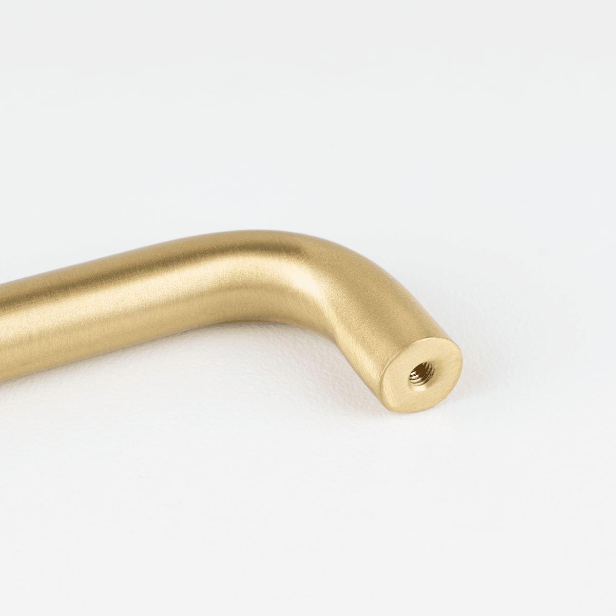 Finn Solid Brass Handle | Satin Brass - Passio Interiors