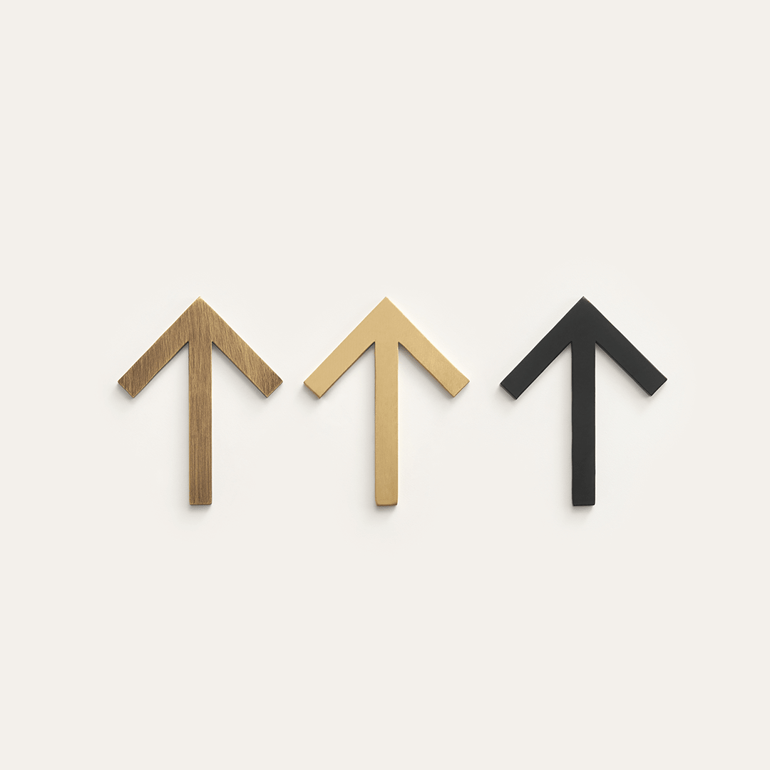 Solid Brass Bathroom & Accessibility Signage | Bronze - Passio Interiors