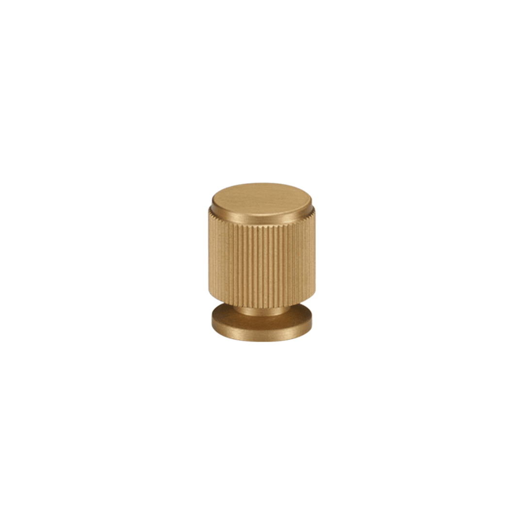 Vexel Solid Brass Knob | Gold - Passio Interiors