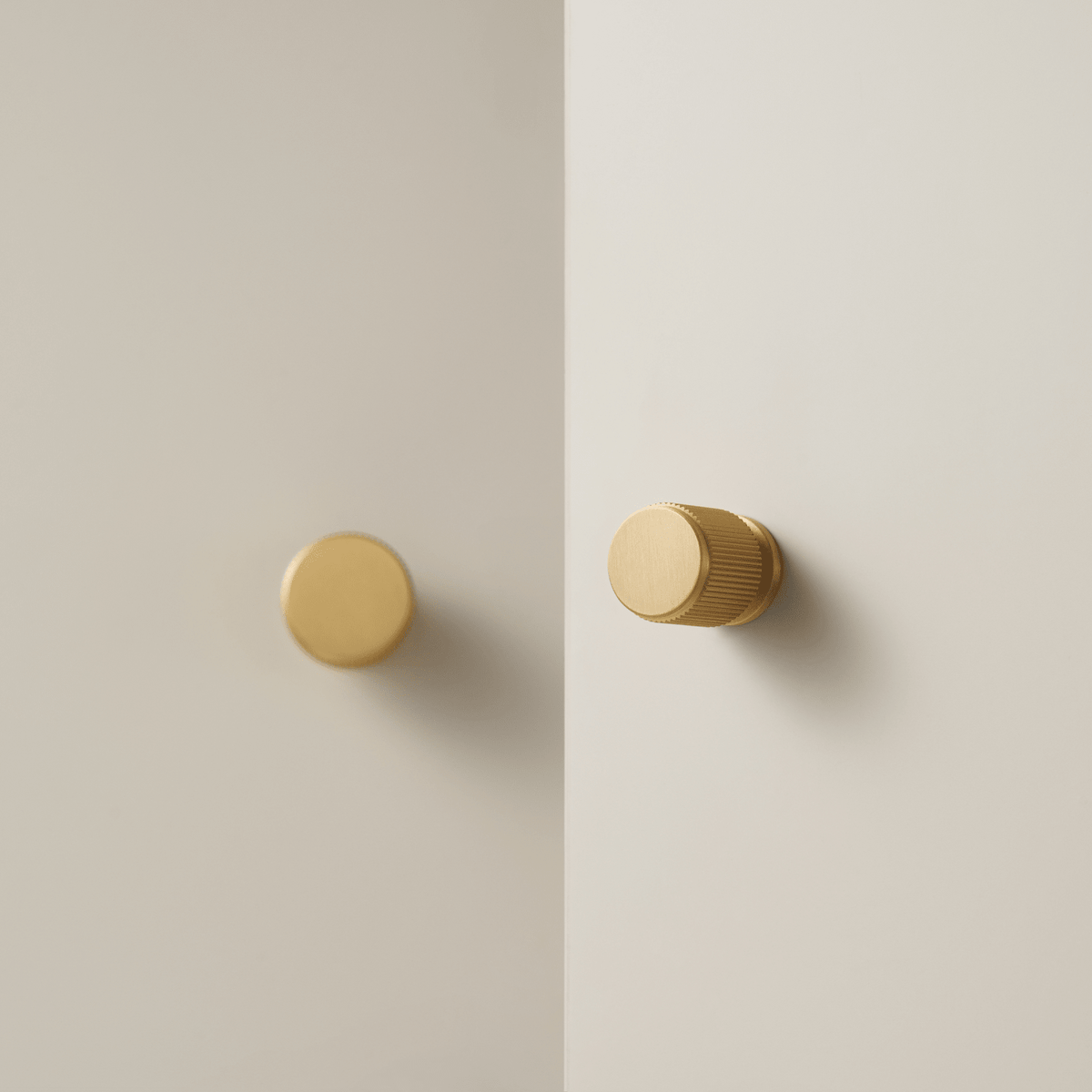 Vexel Solid Brass Knob | Gold - Passio Interiors