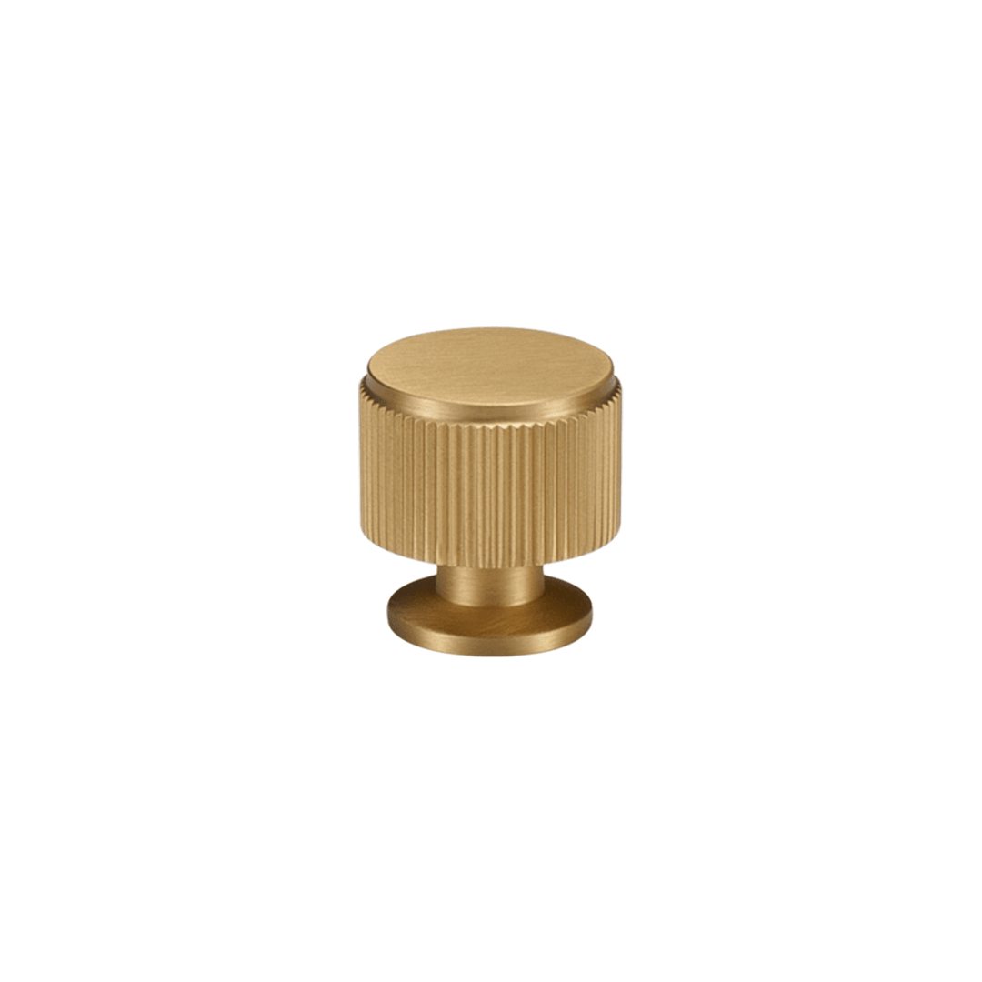 Vexel Solid Brass Knob | Gold - Passio Interiors