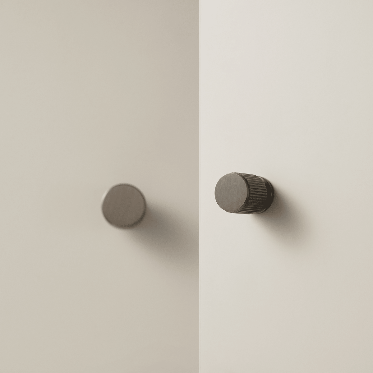 Vexel Solid Brass Knob | Gunmetal - Passio Interiors