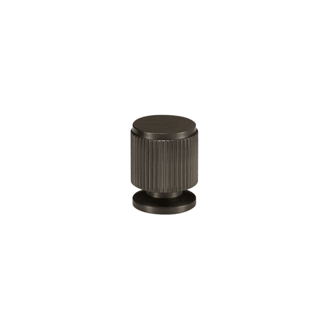 Vexel Solid Brass Knob | Gunmetal - Passio Interiors