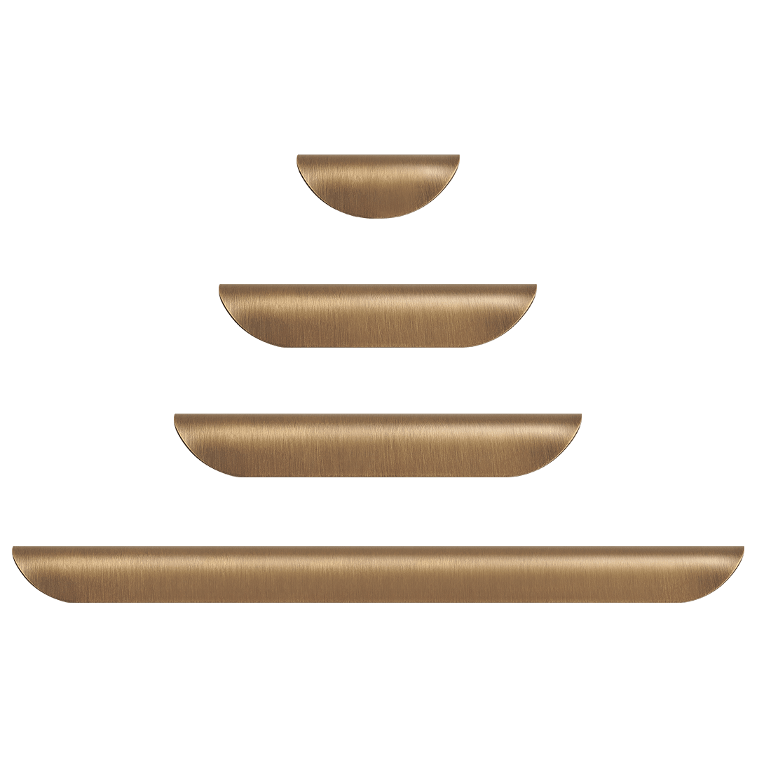 Wade Solid Brass Lip Pull | Bronze - Passio Interiors