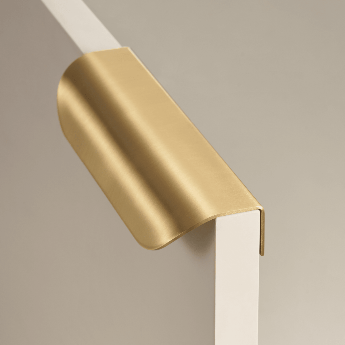 Wade Solid Brass Lip Pull | Satin Brass - Passio Interiors