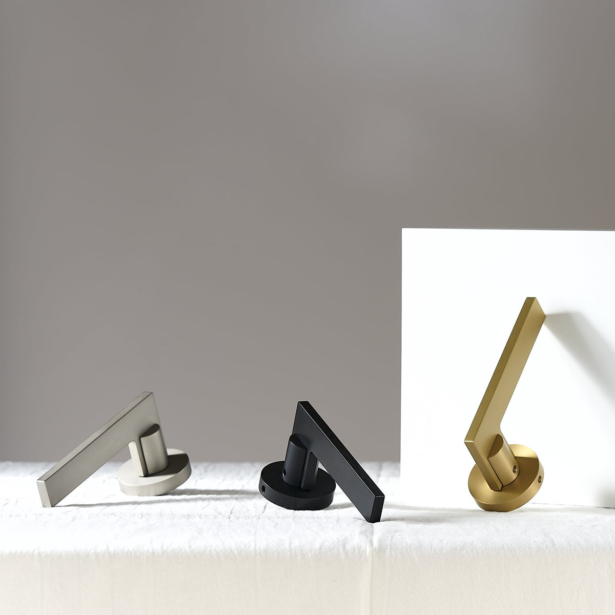 Massimo Solid Brass Door Lever | Nickel