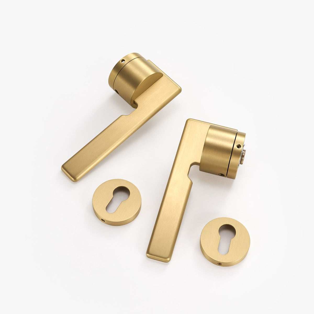 Diego Solid Brass Door Lever | Gold