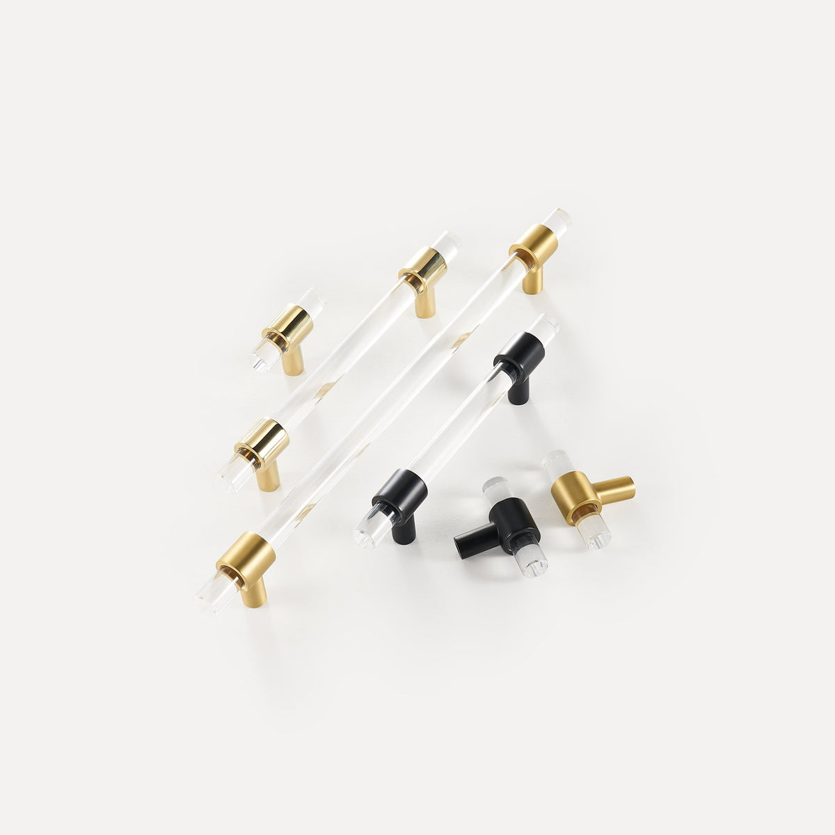 Mando Solid Brass &amp; Acrylic Handle | Polished Gold XS - XL
