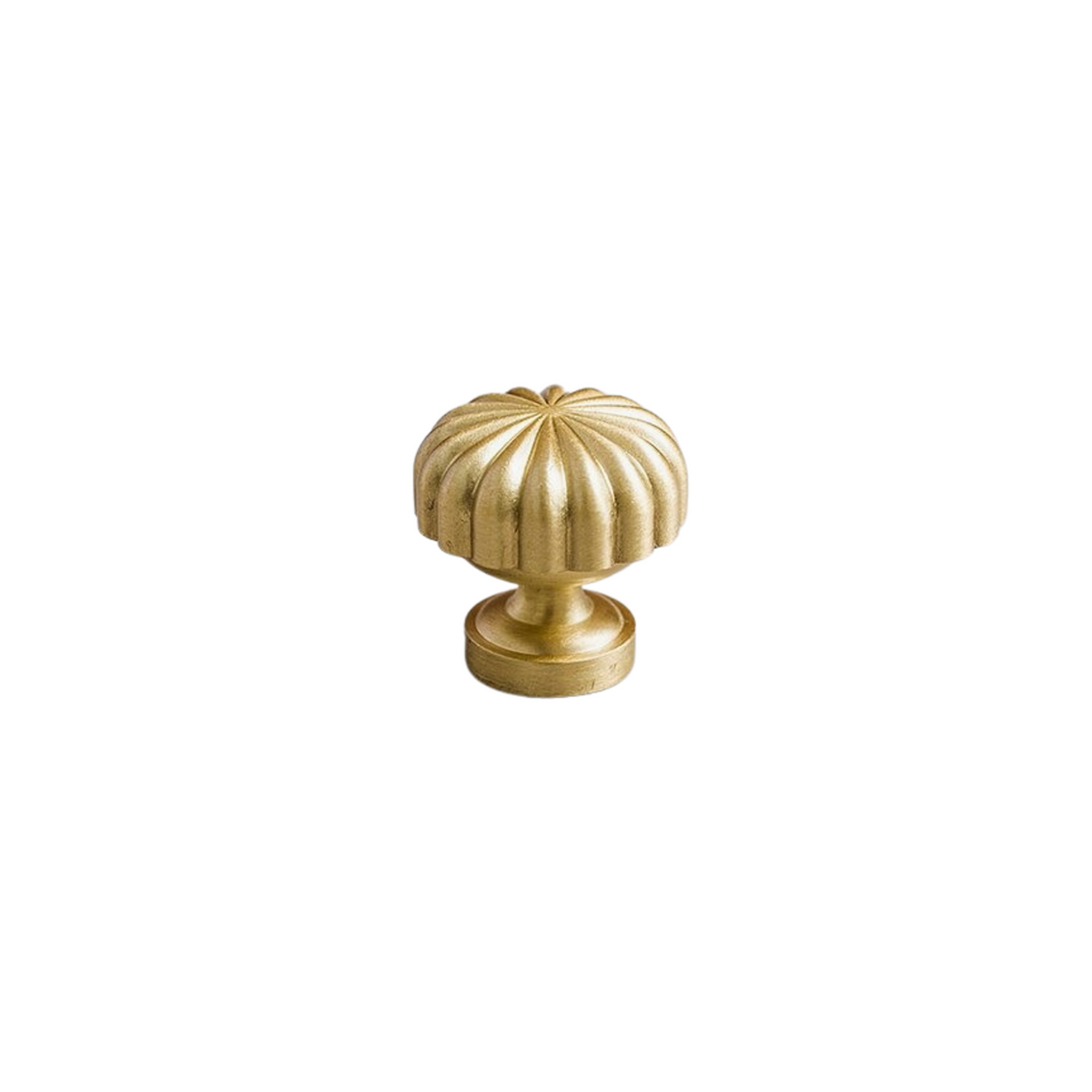 Aurora Solid Brass Knob | Satin Brass