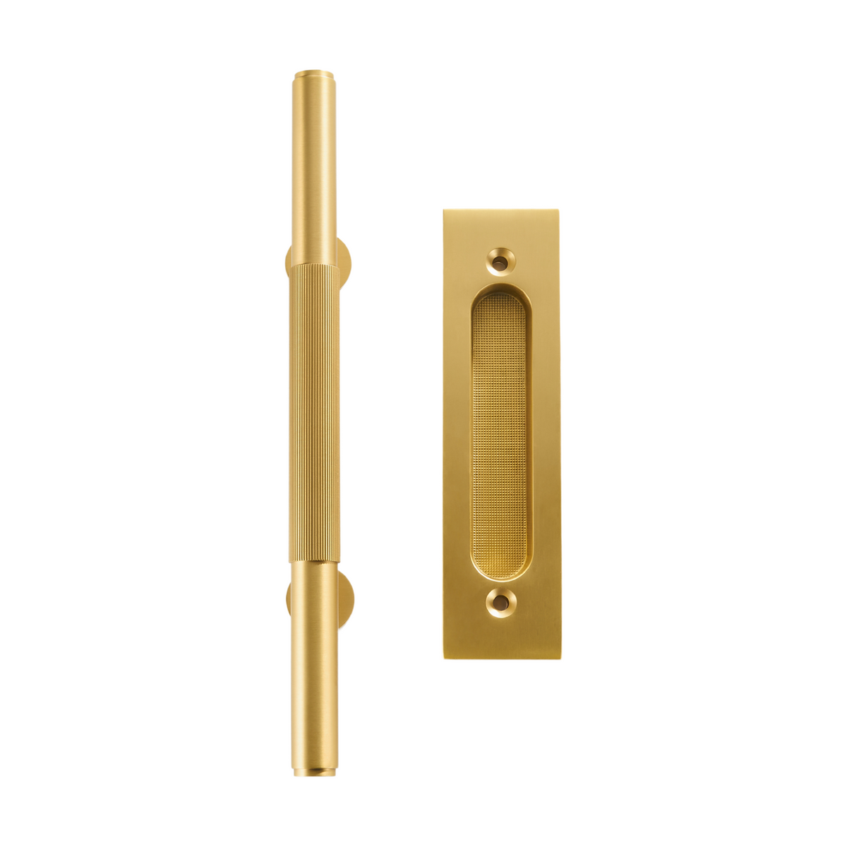 Belzer Solid Brass Sliding Door Pull | Gold
