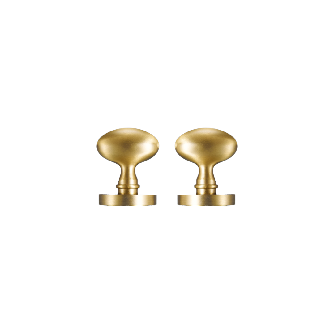 Velasco Solid Brass Door Knob | Gold
