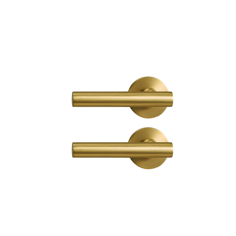 Morgan Solid Brass Door Lever | Gold